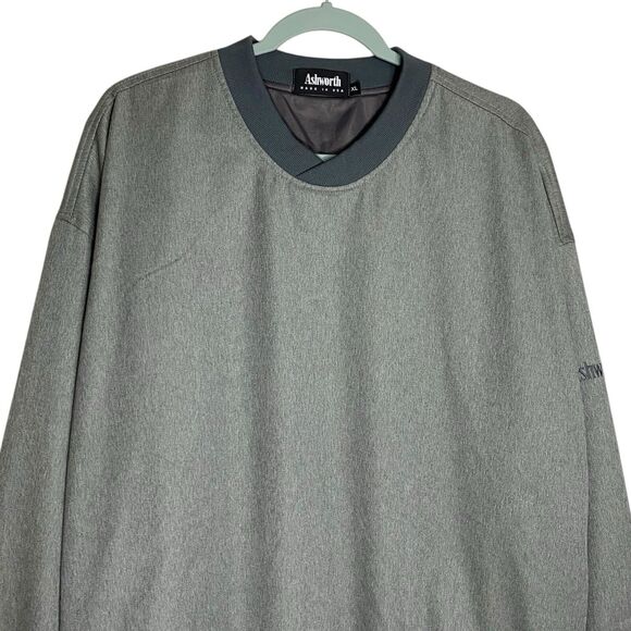 Ashworth Windbreaker Jacket Mens XL Golf Pockets Pullover Long Sleeve USA Made - Picture 4 of 11